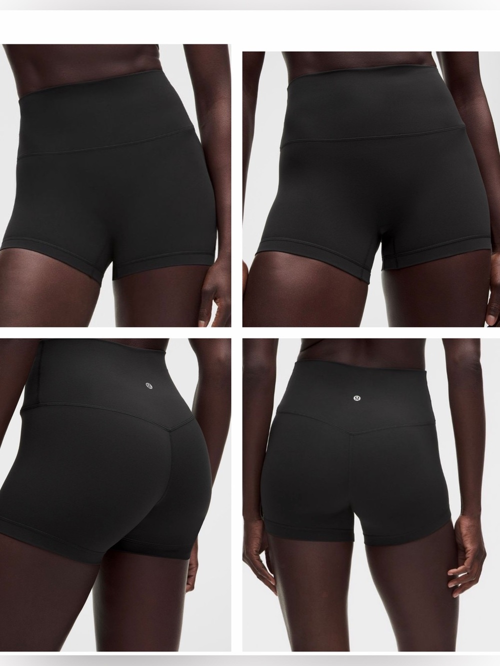 lululemon athletica Black High-Rise Bike Shorts